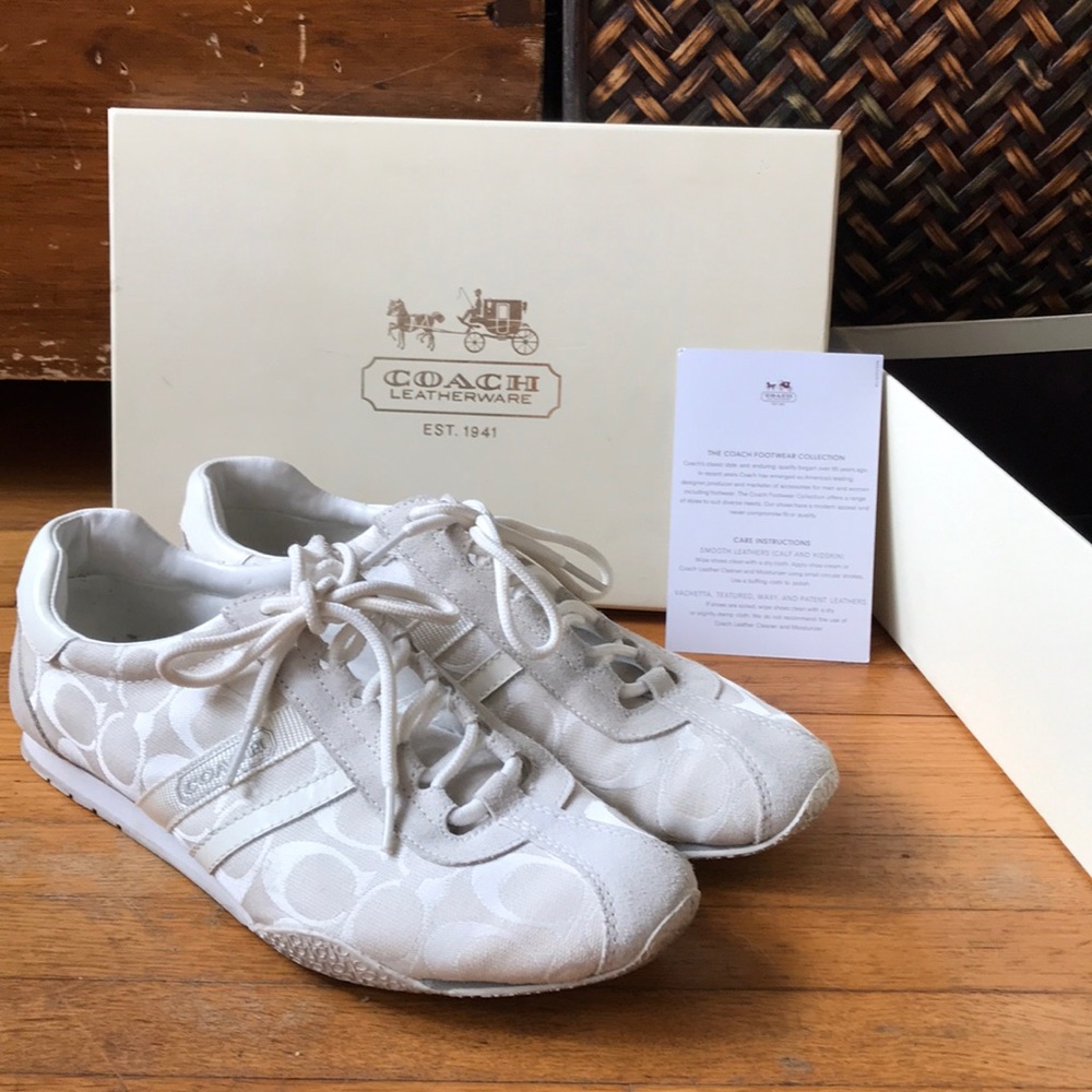 White Coach Tennis Shoes